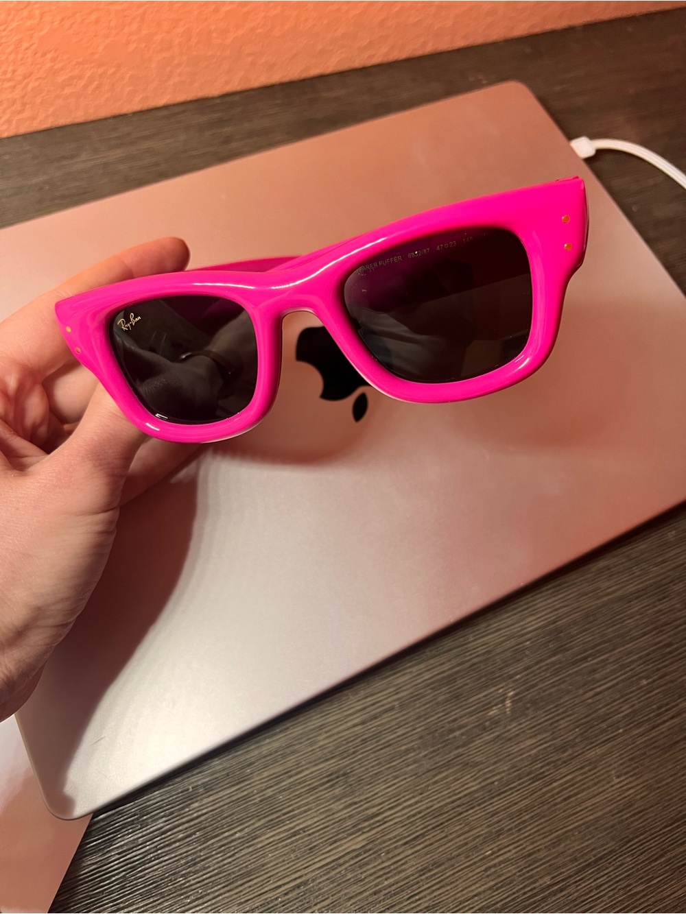 Ray-Ban ASAP Rocky. Wayfarer puffer. Pink.